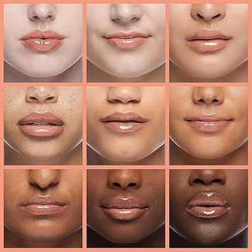 GECOMO Hydrating Lip Glow Oil, Moisturizing Lip Glow Oil, Nourishing Glossy Transparent Lip Oil, Plumping Lip Oil, Lip Balm, Non-sticky Tinted Toot Lip Balm for Lip Care (CLEAR) 0.2 OZ