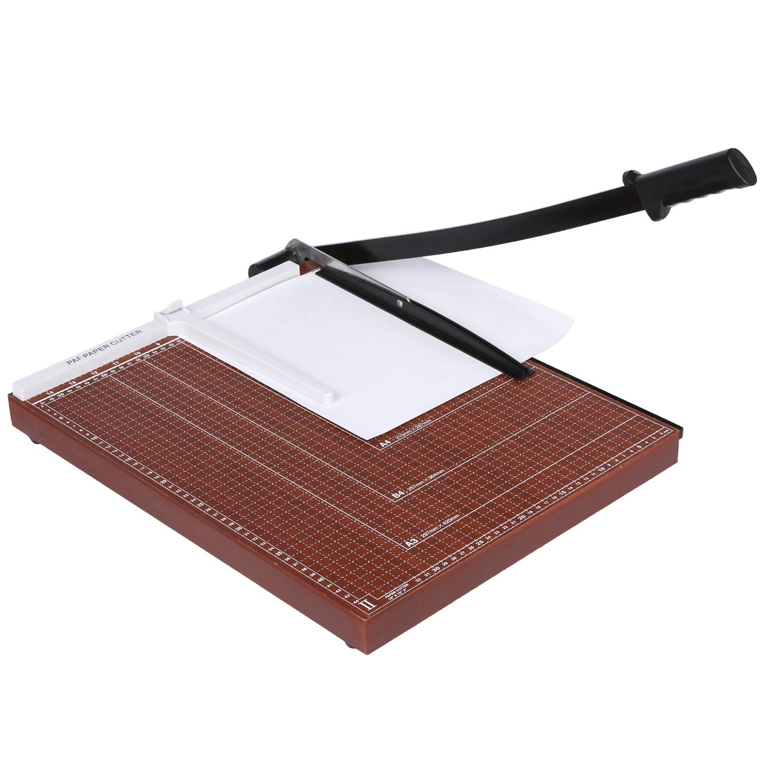 Cortador de Papel A3 B4 A4 Guillotina de Papel, 48.5x38.5x3.3cm, Base de Madera