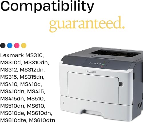 Miniatura 2 de Do it Wiser Cartucho de tóner de repuesto compatible para Lexmark 501H 50F1000 para MS310dn MS312 MS410dn MS510dn MS610dn MS312dn MS315dn MS415dn