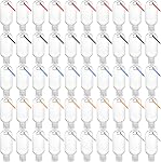 Kingrol 50 Pack bouteille de voyage en plastique avec porte-clés, 2 oz Bouteilles d'assainissement à main vides avec bouchon enfichable, contenants de pression liquide portatifs pour les articles de toilette, cosmétiques - Preuve de fuite, rechargeable