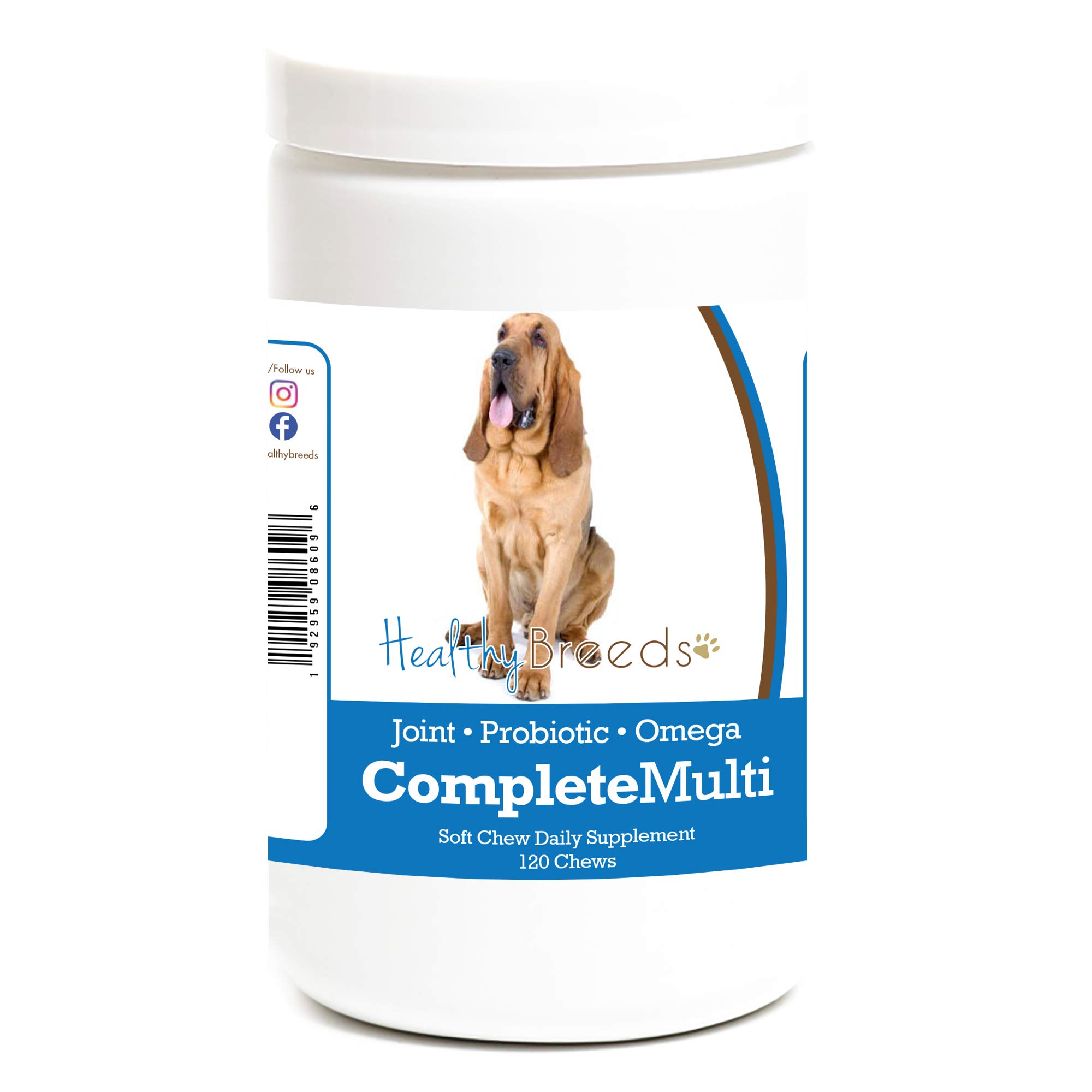 Healthy Breeds Bloodhound All In One Multivitamin Soft Chew 120 Count