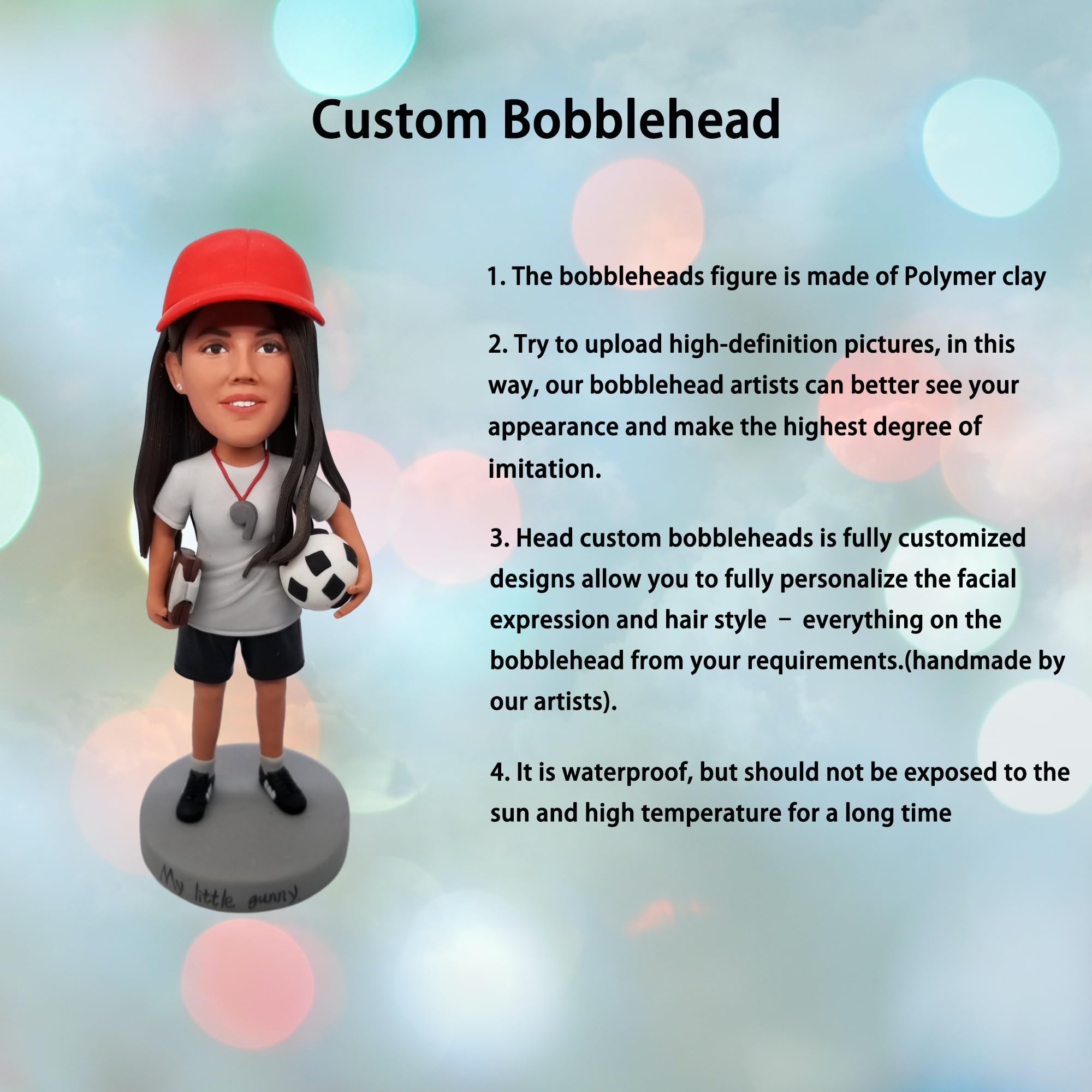 Bobblehead, statuetta Bobbleheads fatta a mano personalizzata personalizzata basata sulla tua foto per compleanno, festa della donna, festa della mamma, anniversari
