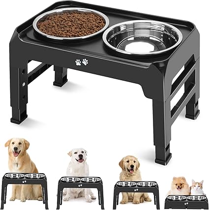 Elevated Dog Bowl Stand for Large Medium Dogs