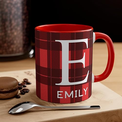 Miniatura 7 de Tazas de Navidad personalizadas. Taza de café personalizada con tu nombre y nombre de miembro de la familia. Regalos familiares para Navidad, Acción
