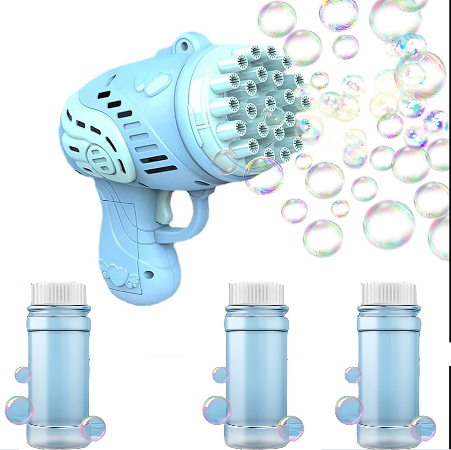 2022 New 23Hole Bubble Machine, Bubble Machine for Kids