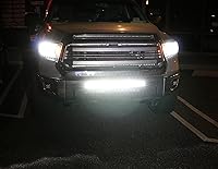 Vista 4 de iJDMTOY Barra de luz LED de 30 pulgadas para montaje en rejilla inferior compatible con Toyota Tundra 2014-21, incluye (1) barra de luz LED de alta