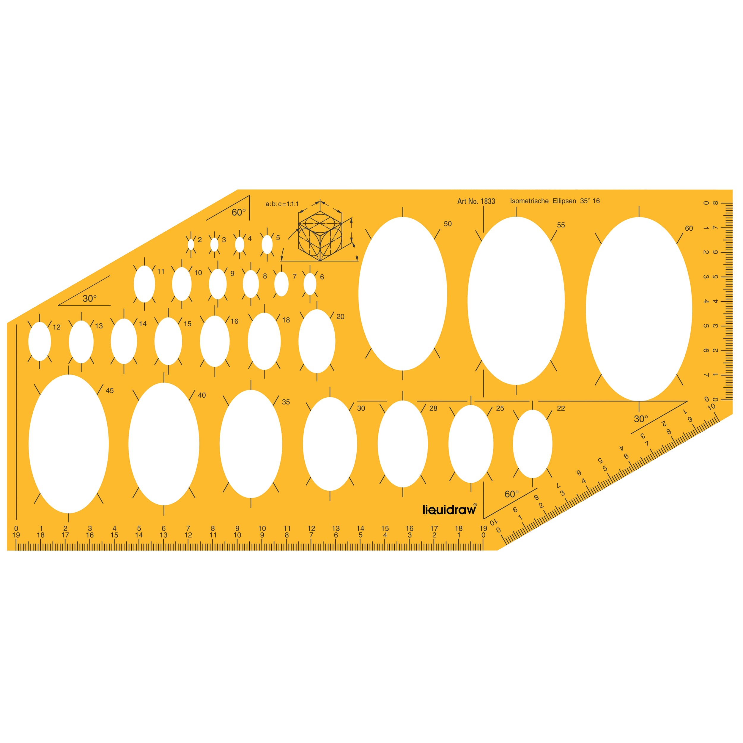 Liquidraw Plantilla de plantilla de círculo elipse Triángulo ovalado Hexágono cuadrado Geometría Formas Plantillas para dibujar Reglas Plantillas de redacción técnica Arquitectura de ingeniería (27