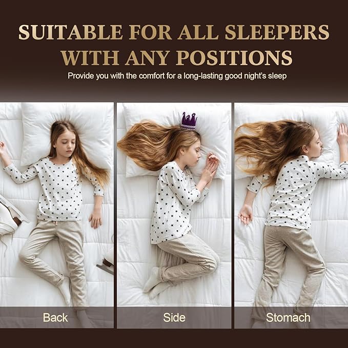 SHERWOOD Pillows Queen Size 2 Pack Hotel Pillow with Cotton Cover and Down Alternative Fiber Fill Bed Pillow