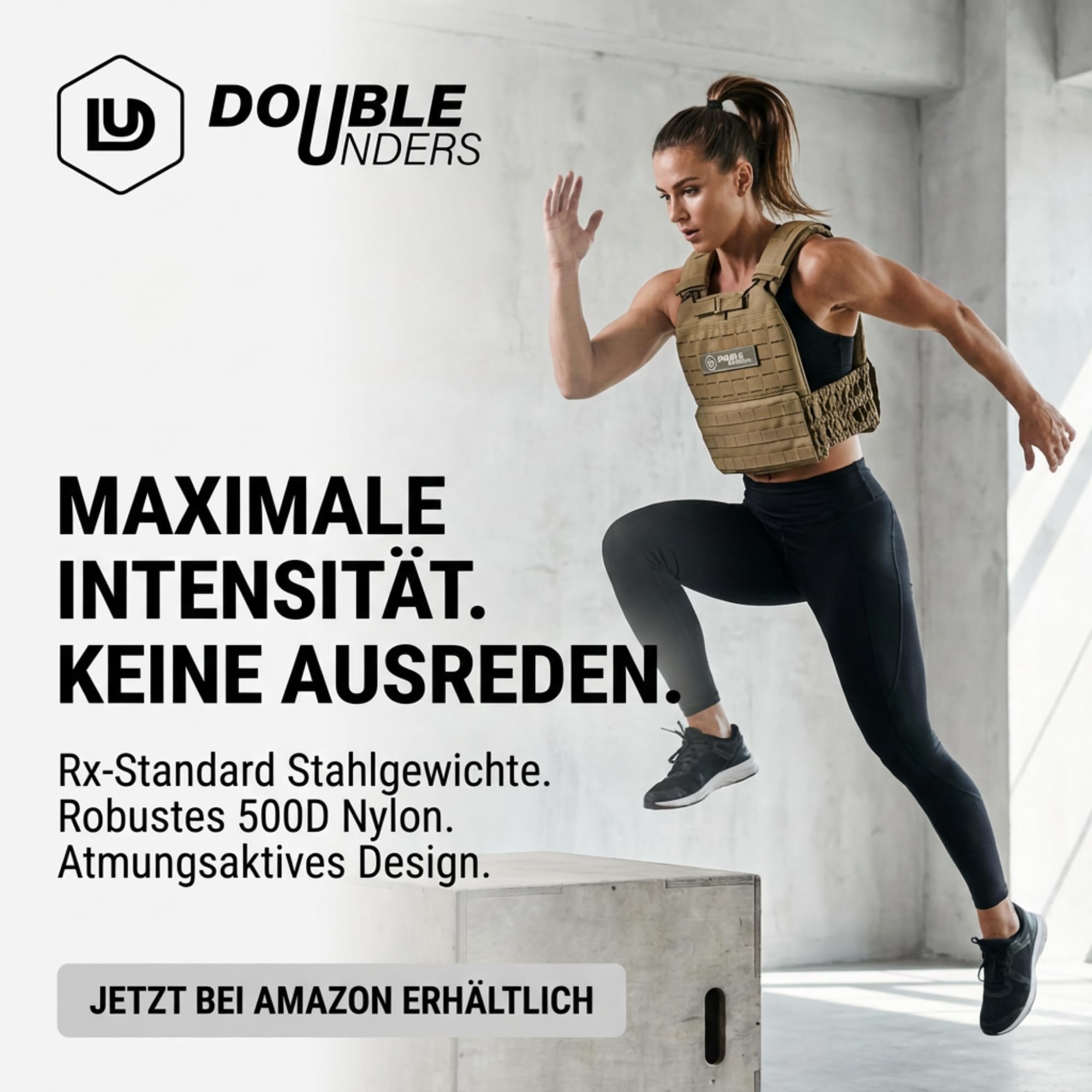 Gewichtsweste für Calisthenics - Krafttraining & Crossfit - Weight Vest - Fitness Gewichtsweste 6kg & 9 kg