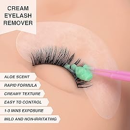 LASHVIEW Eyelash Extension Remover Cream, Light Aloe Flavor, Professional Adhesive Remover for Salon, 10g
