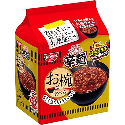 日清食品 お椀で食べるカップヌードル辛麺 3食パック 105g