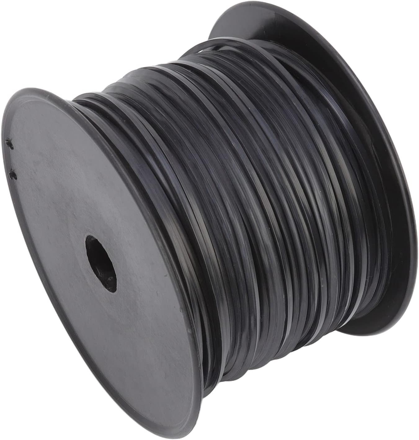 Jeanoko Trimmer Line, Nylon Professional Black 3.3mm/0.13in String Trimmer Line Square for Garden Tool (100m/328.1ft)