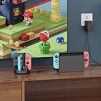 Vista 7 de Controller Charging Dock for Nintendo Switch Joycon, MARSDOCK Charger Station Compatible with Switch OLED JoyCon, Controller Charger Stand Station