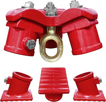 4400 Lbs Tripod Head,Tripod Base Set,Tripod Lifting Hoist with 360 Rotation Ring for Hand Chain Hoist,Lever Chain Hoist,Angle-Adjustable,Hoist Accessories for Warehouse,Factory,Construction,Home