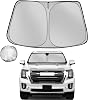 Windshield Sun Shade for 2021-2025 GMC Yukon XL Foldable Sun Sunshade for Car Front Window Blocks UV Rays and Heat Automotive Interior Protector Custom Fit Accessories