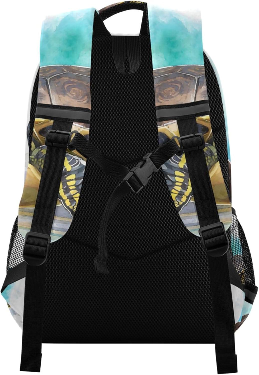 JIPONI Turtle Watercolor Student Backpack For Boys Girls School Backpack Laptop Ipad Travel Book Bag