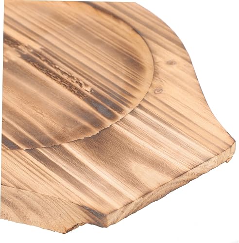 Miniatura 5 de Uonlytech Teppanyaki Bandeja cuadrada de madera underliner caliente Pot Place mat Cooking Bowl Trivet Hot Pot Holder fajita pan underliner Korean