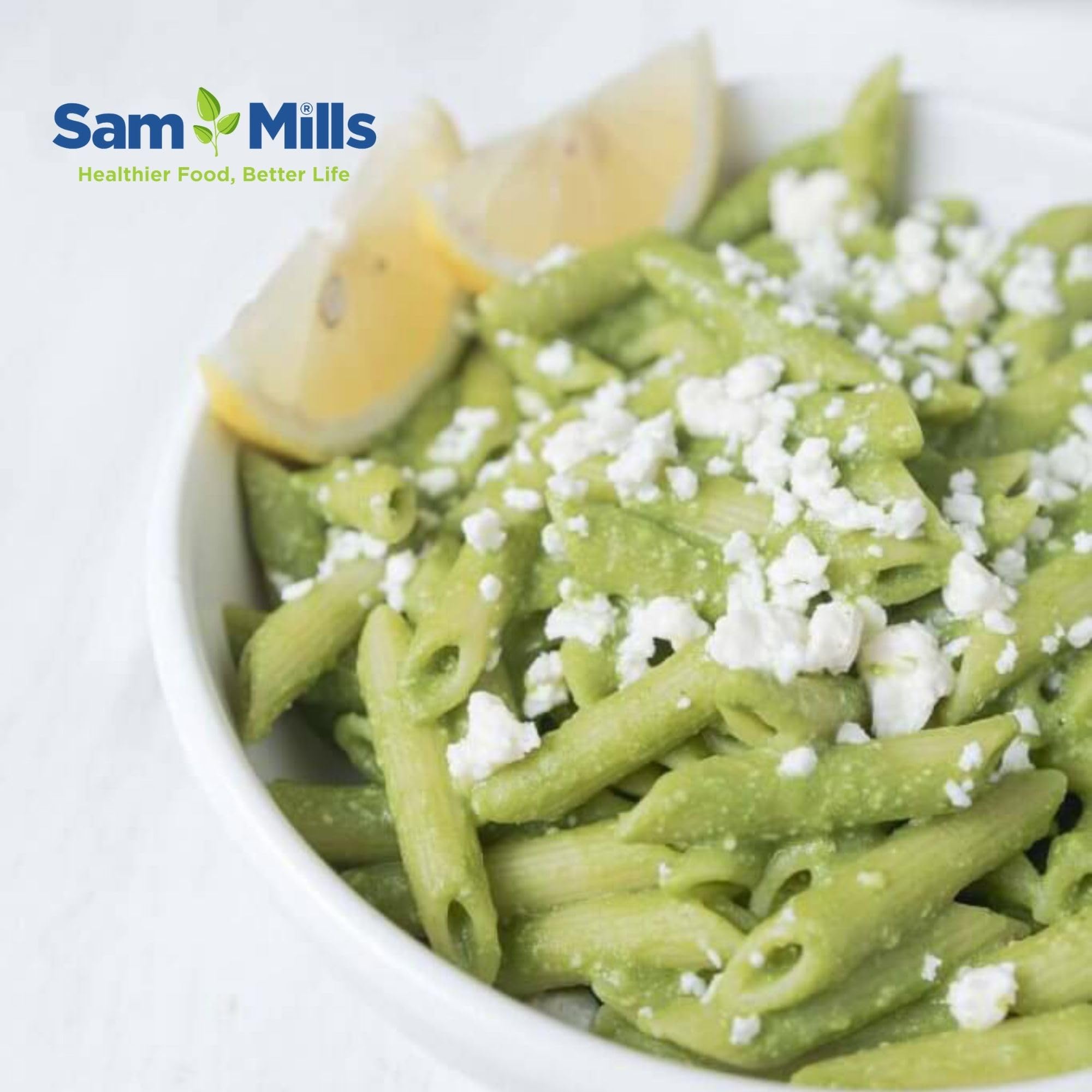 Sam Mills Plumas de Guisante Pasta Sin Gluten 250 g Elaborada con Legumbres Pasta Proteica Alto Contenido en Fibra