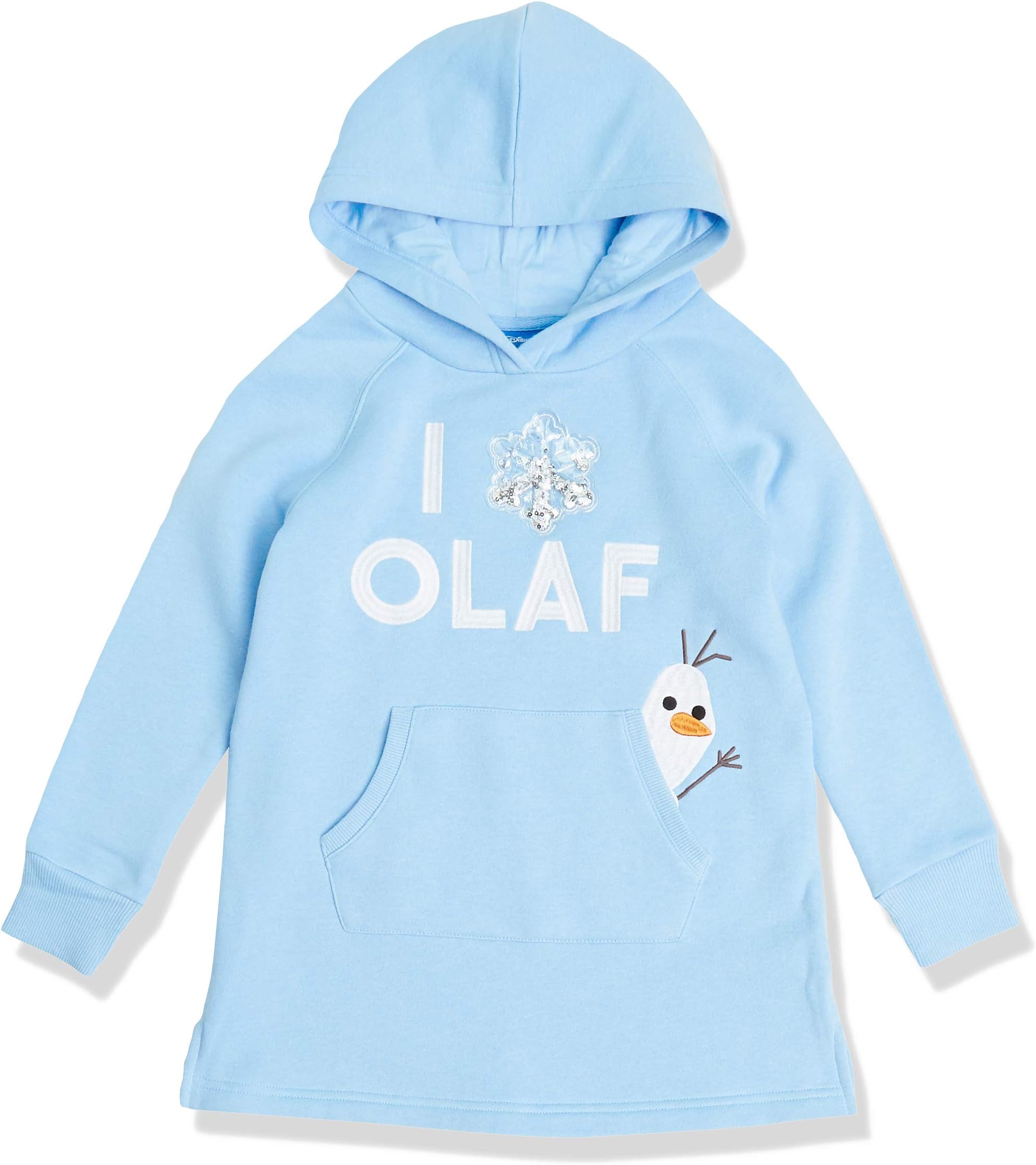 Spotted Zebra Disney | Marvel | Star Wars | Frozen | Princess Girls and Toddlers' Fleece Long-Sleeve Hooded Dresses