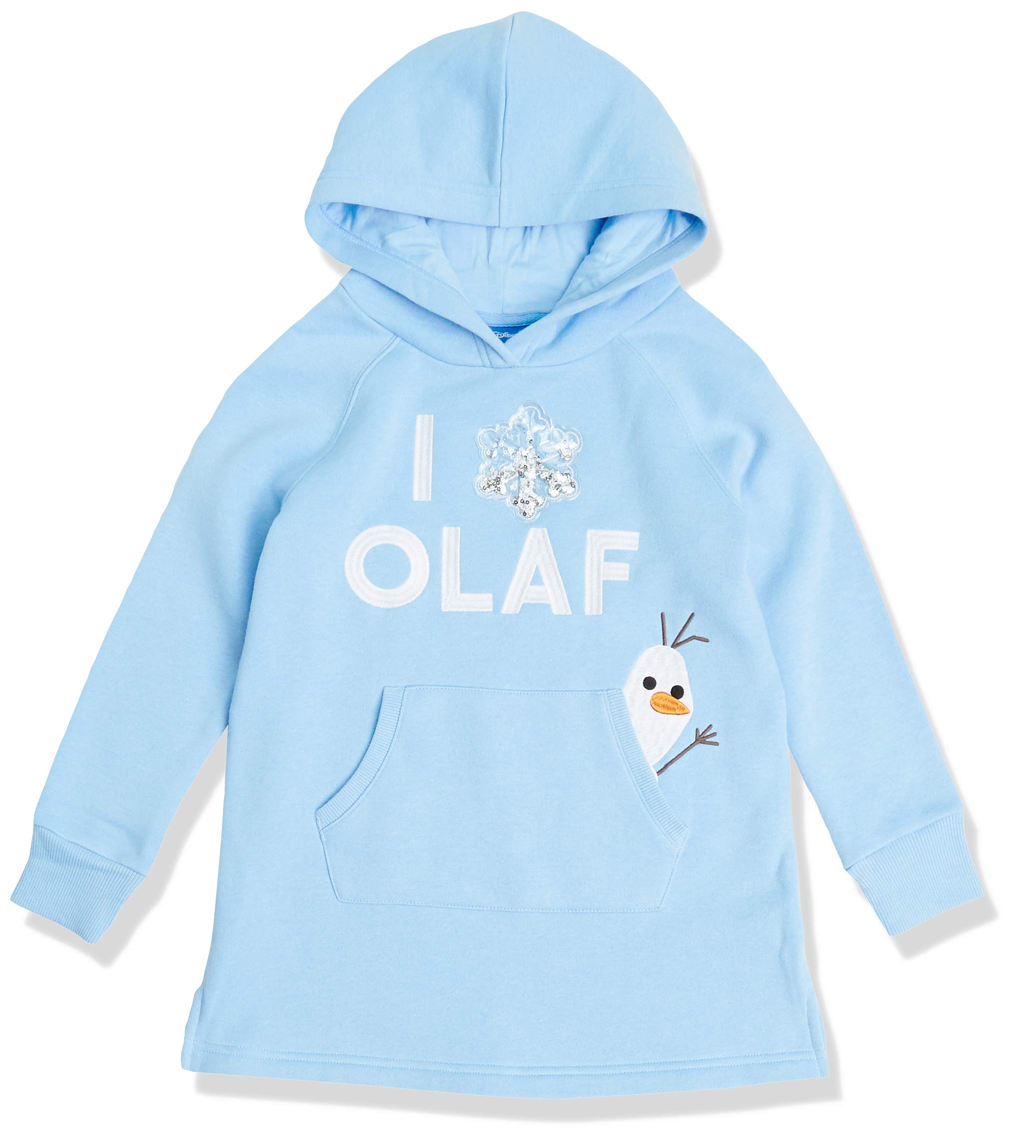 Spotted Zebra Disney | Marvel | Star Wars | Frozen | Princess Girls and Toddlers' Fleece Long-Sleeve Hooded Dresses