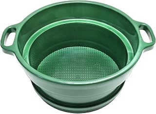 ASR Outdoor DEEP Stacking 1/8" Classifier Screen with Handles, Heavy Duty 5 Gallon Plastic Sifting Sieve