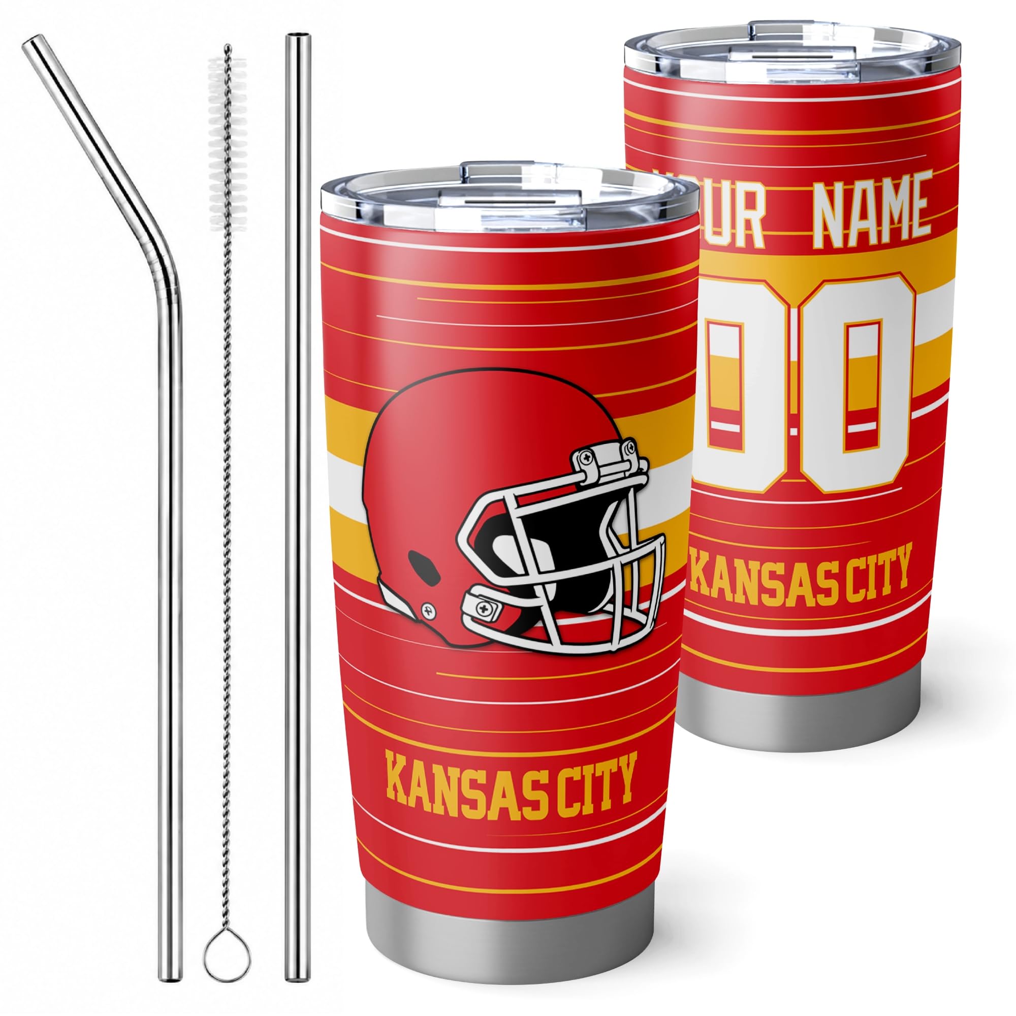 Kansas Tumbler 20oz Travel Mug Gifts Custom Name Number