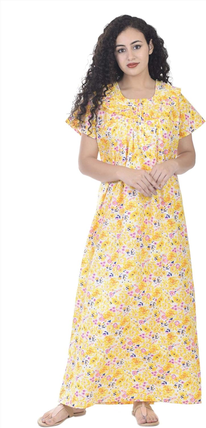 Apratim Women Cotton Nightwear Gown Sexy Nighties Nighty Sleepwear