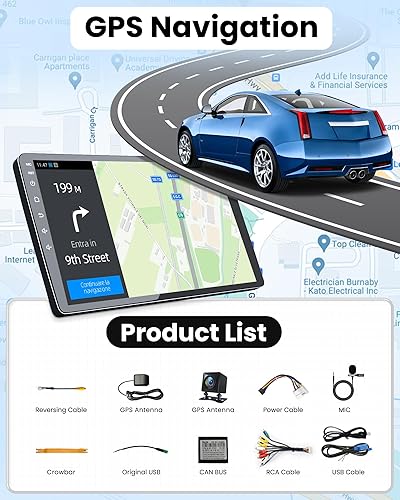 Miniatura 9 de Radio estéreo para coche Honda Civic 2006-2011, pantalla táctil HD de 10.1 pulgadas, Android 11, radio de coche con Carplay inalámbrico y Android