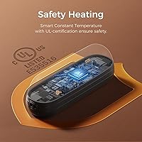 Vista 5 de OCOOPA 2 in 1 Magnetic Rechargeable Hand Warmers, UT2s Mini Electric Handwarmers 2 Pack, Split USB-C, Reusable Portable Pocket Heater, Raynauds