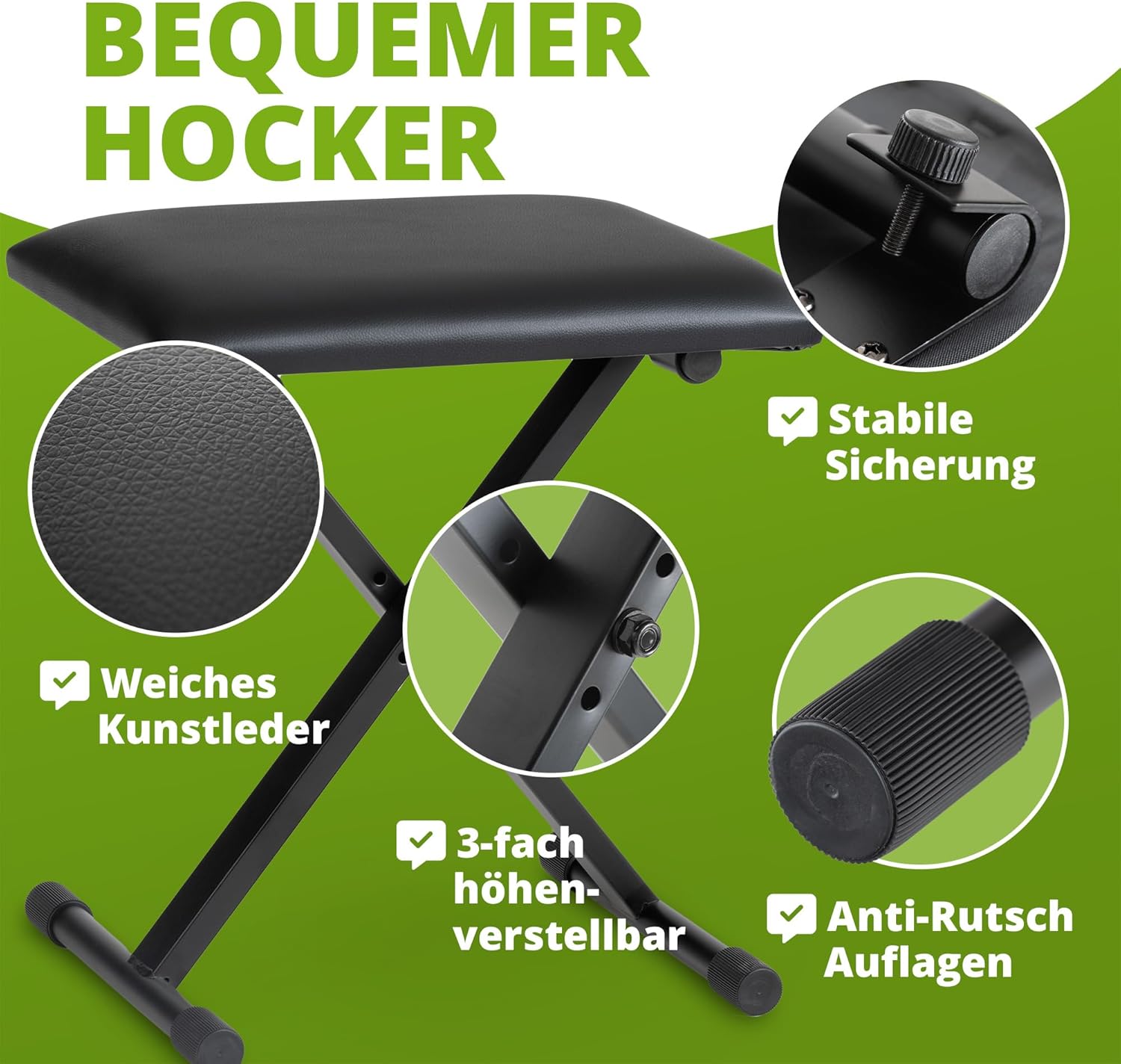 Keyboard Bench Features