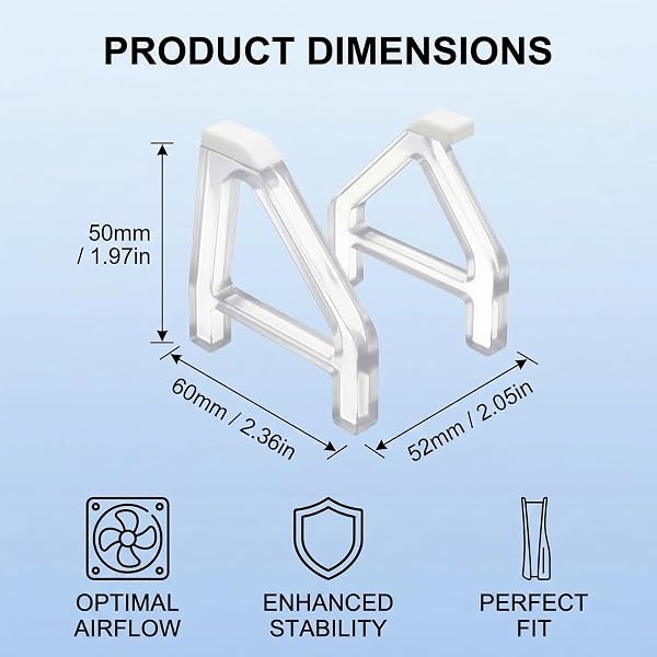 Compatibile con il set di supporto a quattro pezzi per PS5 Slim/Pro, con piedini di raffreddamento, in grado di fornire supporto orizzontale - 5