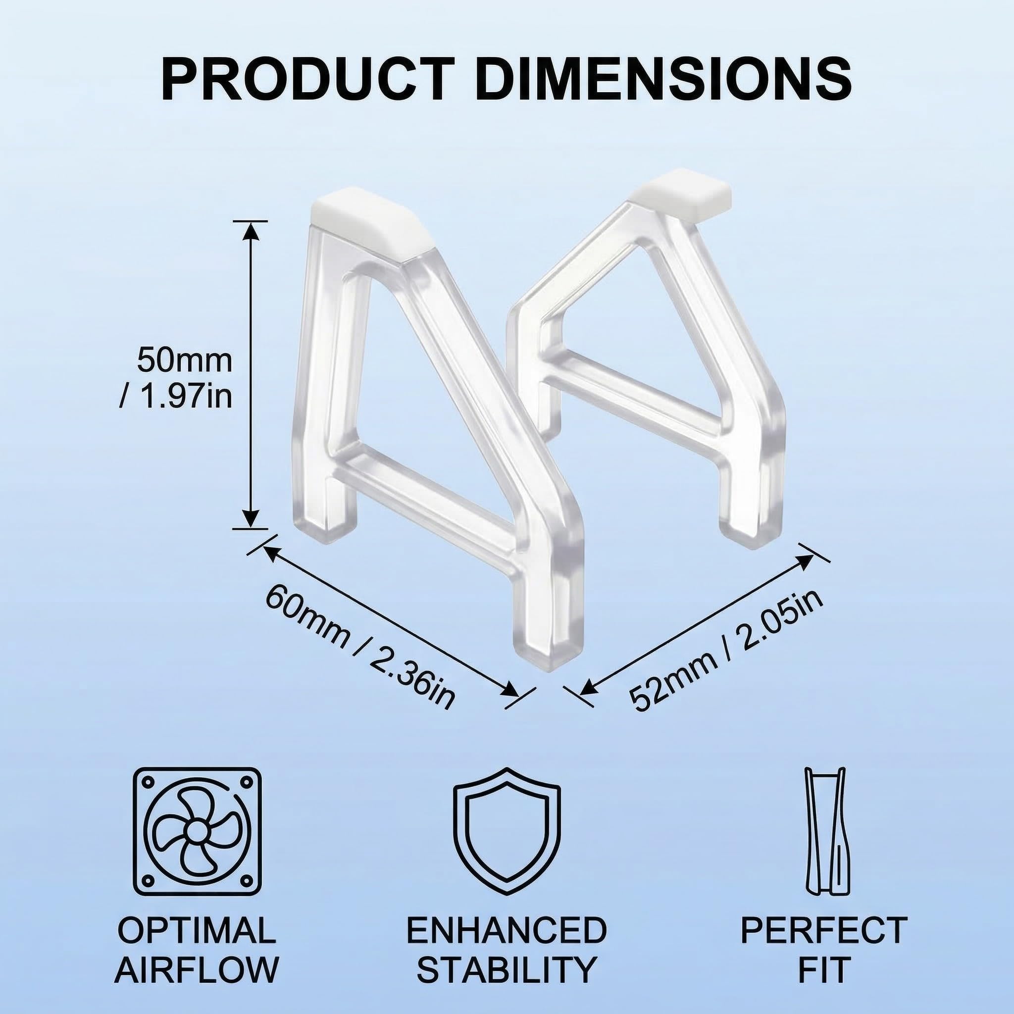 Compatibile con il set di supporto a quattro pezzi per PS5 Slim/Pro, con piedini di raffreddamento, in grado di fornire supporto orizzontale - 5