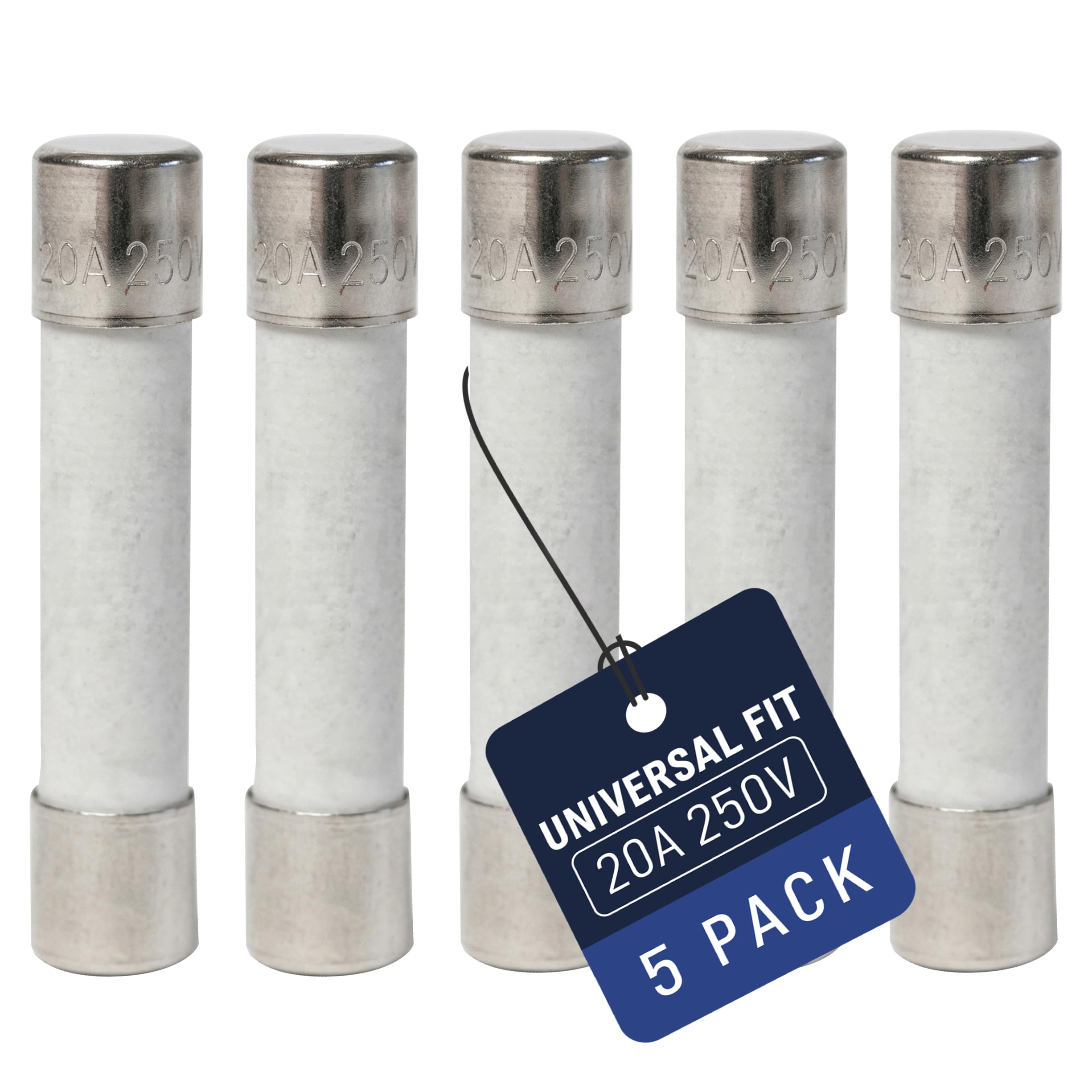 Microwave Fuse Ceramic Fuse Cartridge Fuse 20 Amp 250V Slow-Blow Compatible and Universal Replace for GE WB27X10388 and Whirlpool Kenmore Other Microwave 5 PCS-image-40