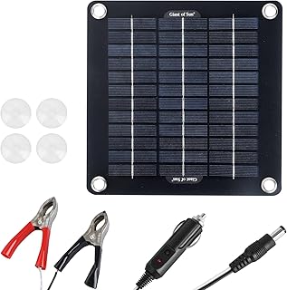Youyijia 10W 12V Solar Panel Kit Portable Trickle Charger Car Battery Maintainer for Boat RV Battery Maintainer Trickle Solar Battery Maintainer Trickle Charger