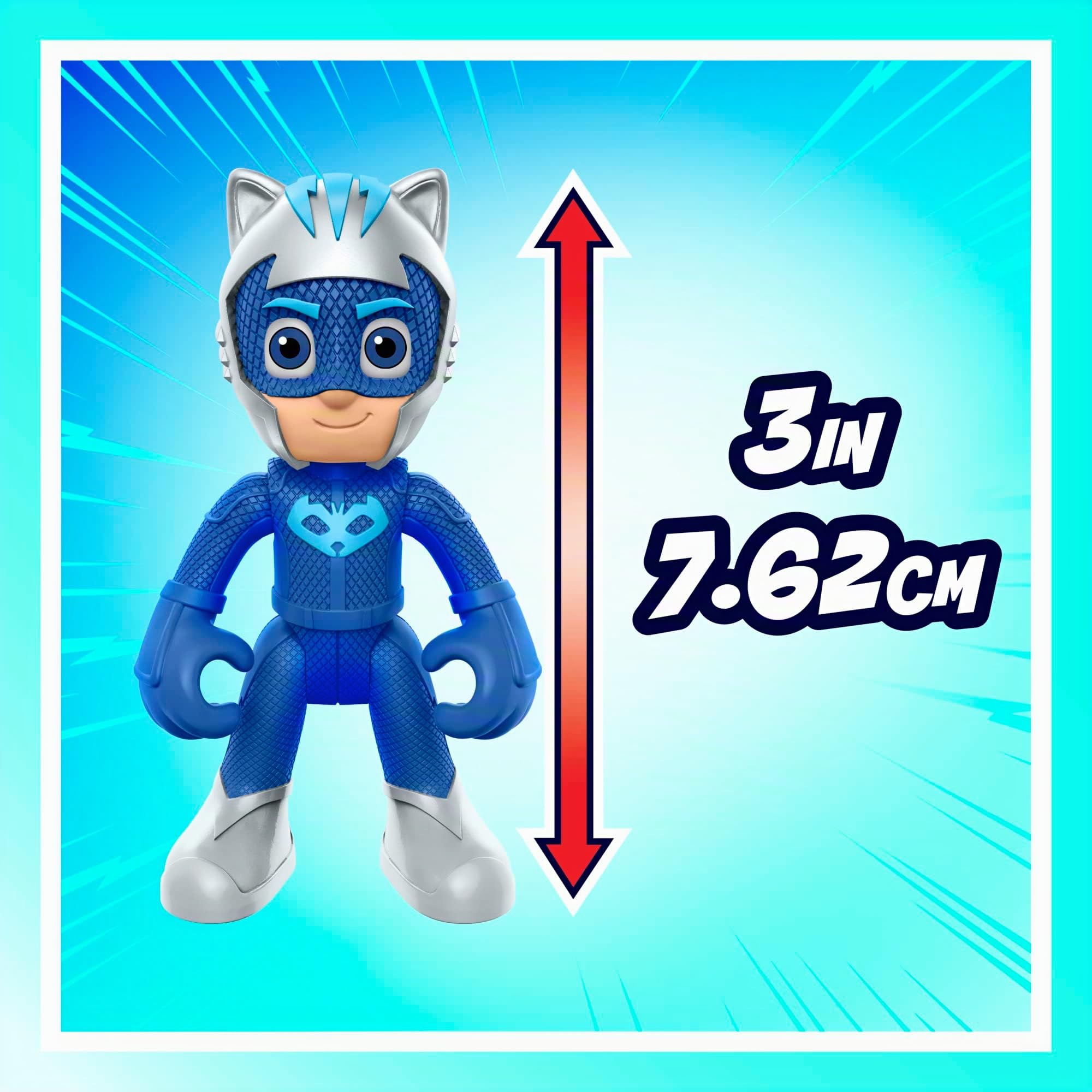 PJ Masks: Eroi Super Power, playset PJ Power Q, playset con Auto e Action Figure, Giocattoli dei Superpigiamini per Bambini e Bambine