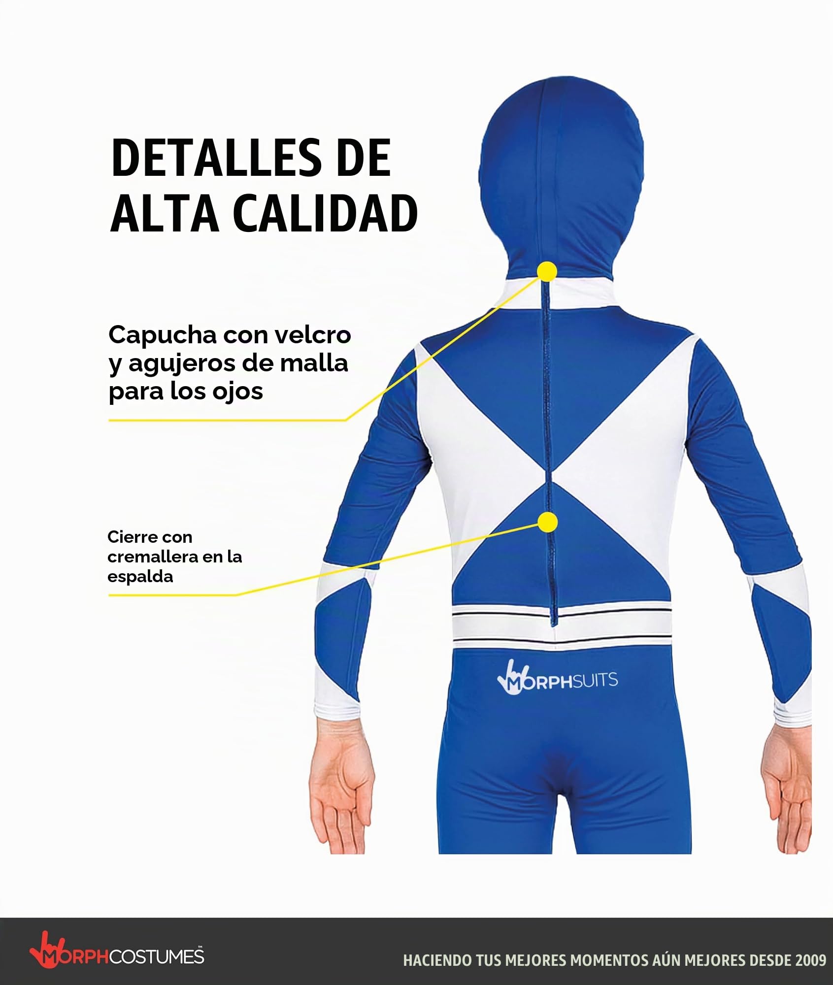 Morph Disfraz Power Rangers Niño, Disfraz Halloween Niño