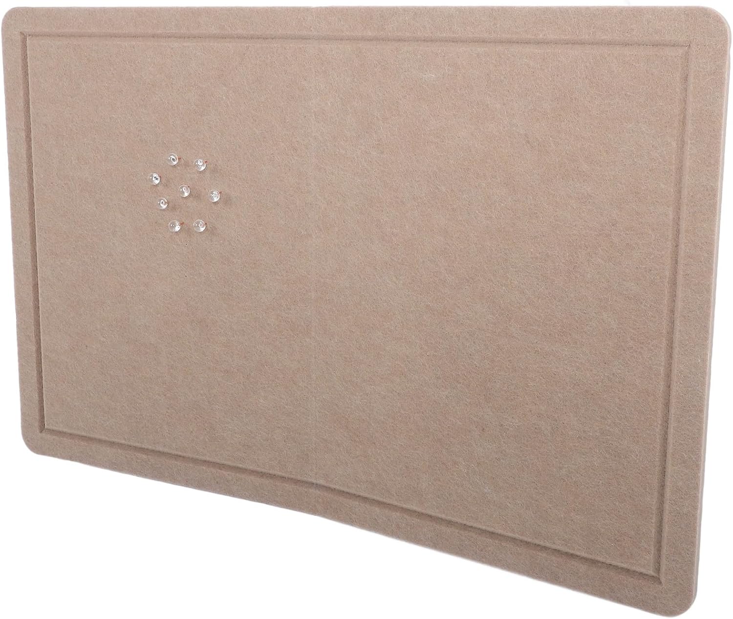 Khaki Felt Bulletin Board for Family Photo Wall and Home Decorative Multi-Functional Pin Board Stylish Felt Wall Decor Home Office Accessories