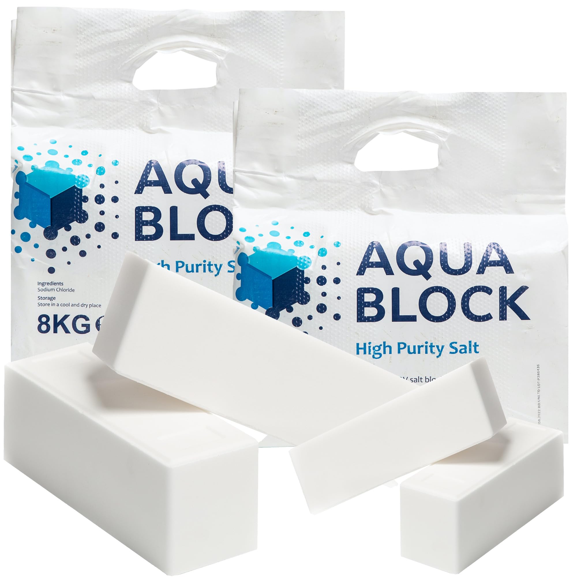 Block Salt Water Softeners High Purity Grade A Salt Block Water Softening Units Delivers Superior Performance (1 Pack (2 Blocks))