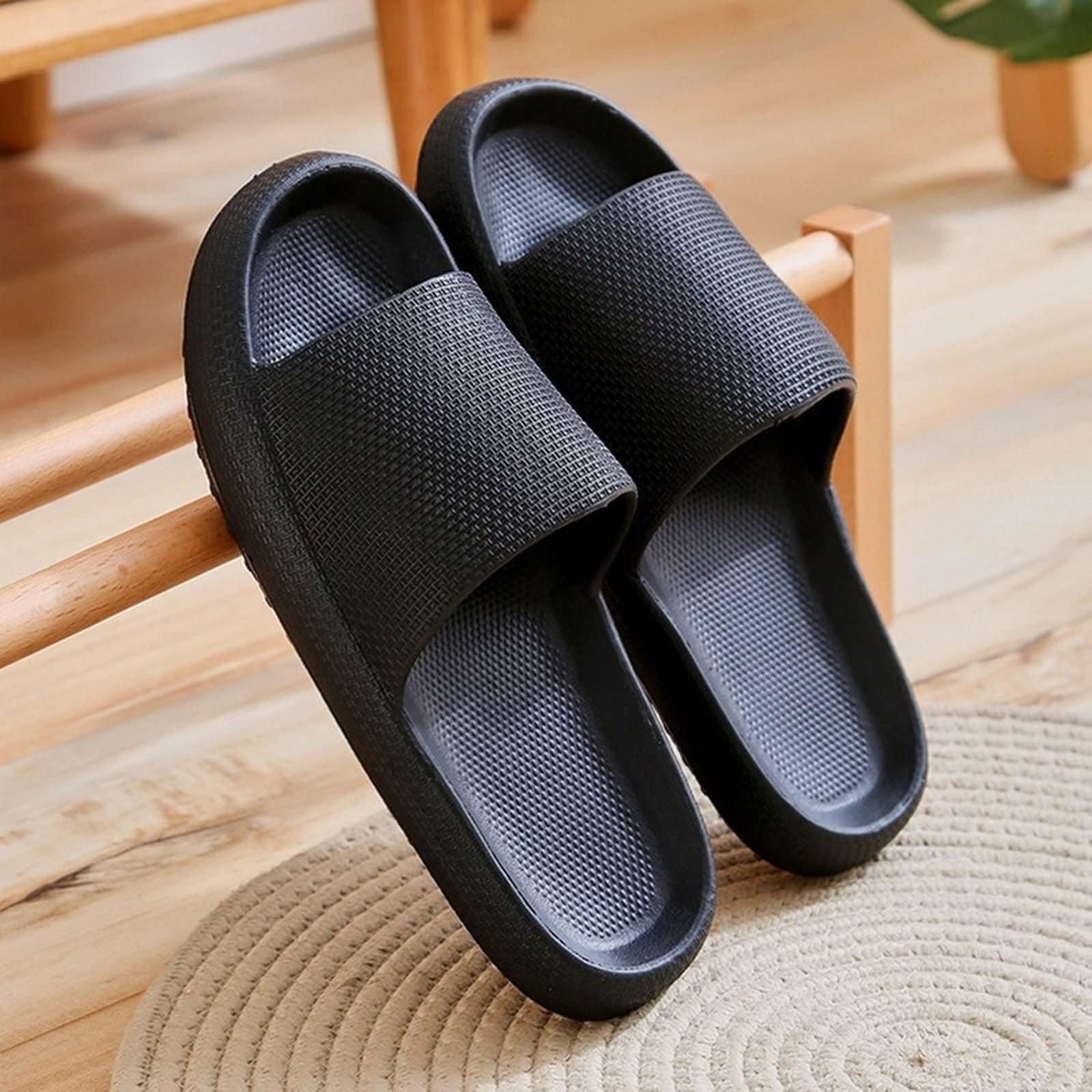Slippers adilette platform zwart Adidas Sportswear | La Redoute