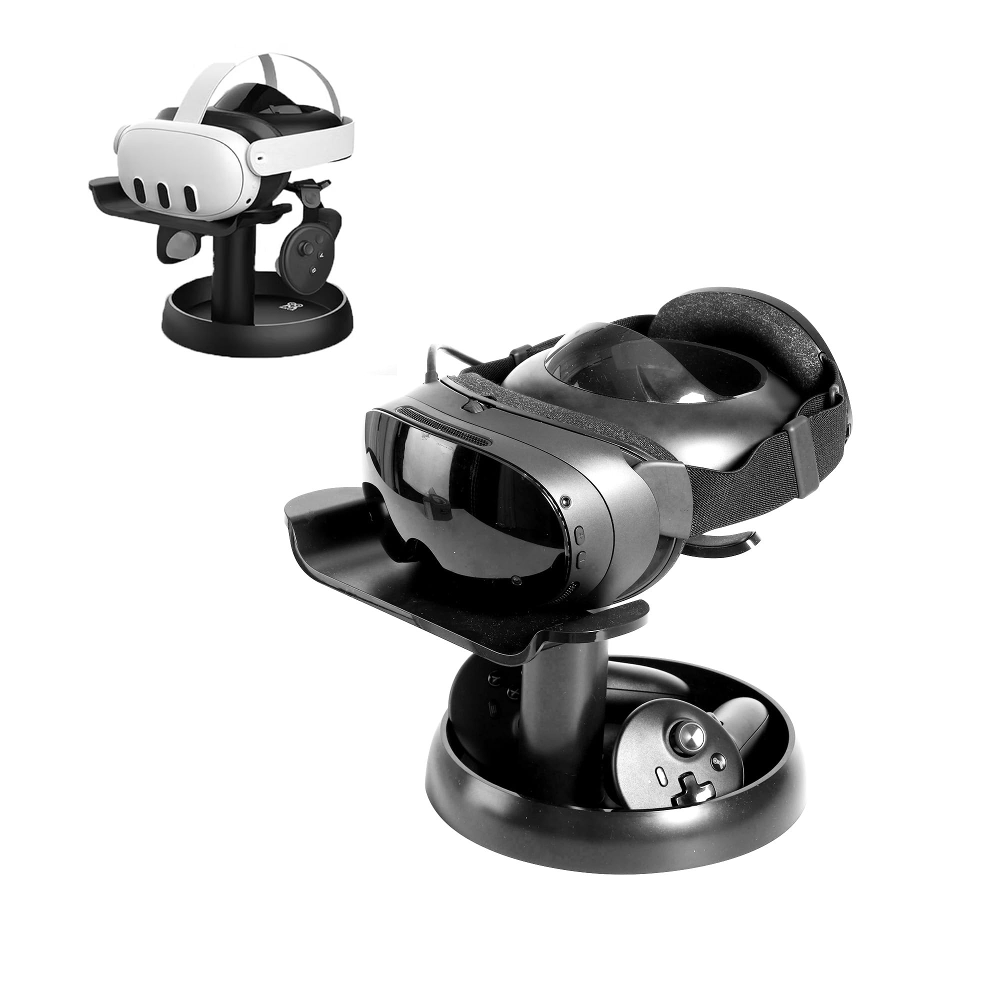 AMVR Soporte de Realidad Virtual, Accesorios de Compatible con Q3s, Q3, Auriculares Quest Pro, Meta Quest, para Quest 2, Pico 4,Rift o Rift S y Controladores táctiles