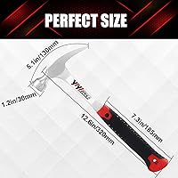 Vista 2 de Martillo de garra forjado en una sola pieza - 16OZ