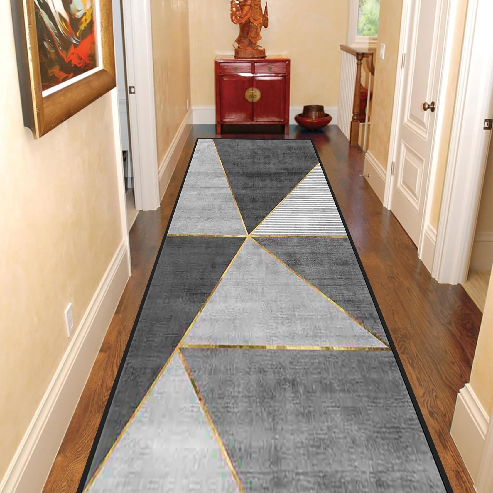 Tapis De Cuisine Long HOKXUAN 70x170 Cm - Antidérapant Caoutchouc, Moderne Et Confortable