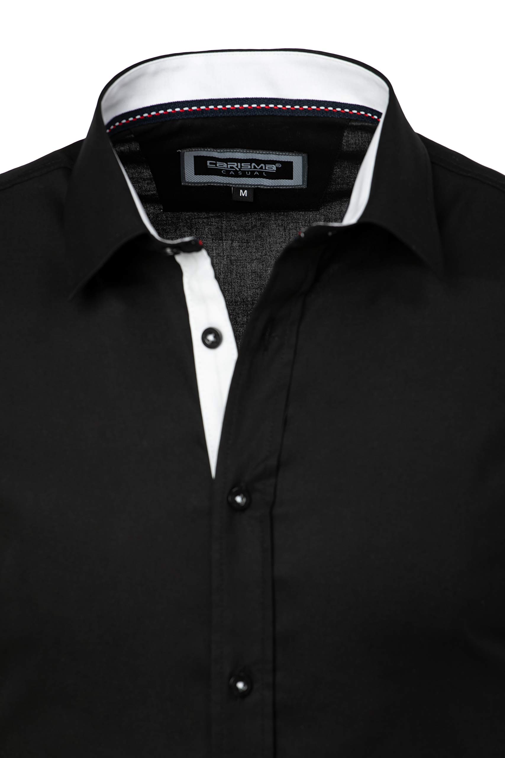 CARISMA Casual męska koszula z krótkim rękawem, slim fit, na czas wolny, do pracy, na wesele