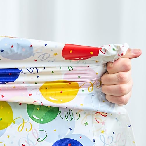 Miniatura 4 de PARTYHIPPO Rollo de mantel de plástico, manteles de plástico de 54 x 100 pies, para fiestas, desechables con caja de corte, mantel desechable