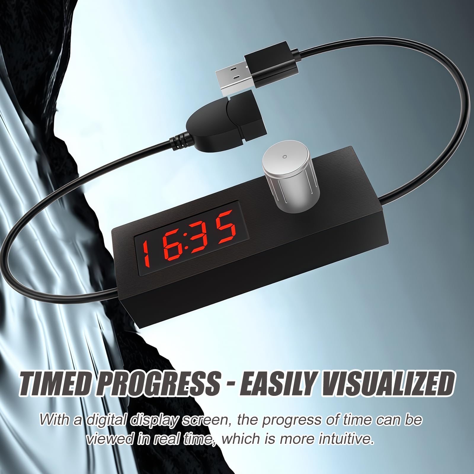 Cavo USB Timer Programmabile 1-24 Ore – Spegnimento Automatico Per Lampade, Caricabatterie E Acquari - 5