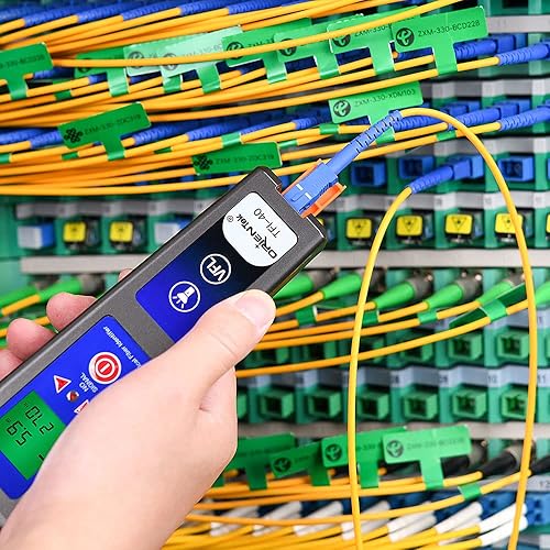 Miniatura 8 de ORIENTEK TFI-40 Identificador de fibra óptica Todo-en-uno Chuck Live con 10mw VFL 800nm-1700nm Detector de fibra Identificador de tráfico OFI