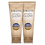 Jergens Natural Glow +Firming Self Tanner Body Lotion, Medium to Deep Skin Tone, Sunless Tanning Moisturizer with Collagen and Elastin, Helps to Visibly Reduce Cellulite, 7.5 Oz, Pack of 2
