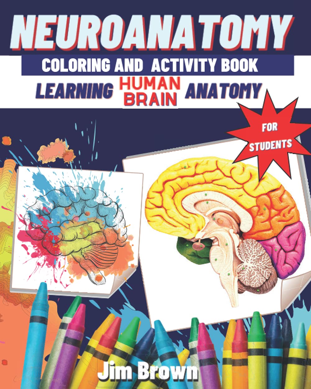 NEUROANATOMY COLORING AND ACTIVITY BOOK LEARNING HUMAN BRAIN ANATOMY ...