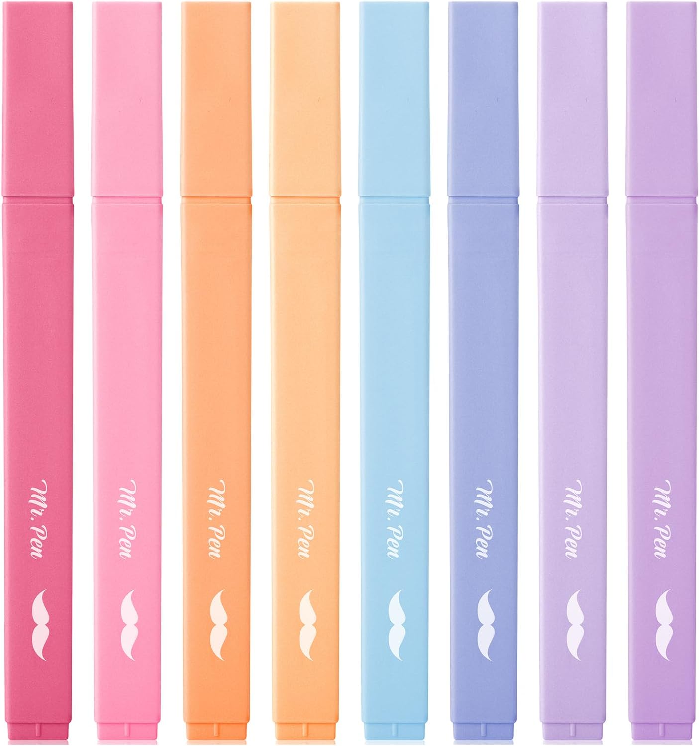 Mr. Pen- Aesthetic Highlighters, 20 pcs, Chisel Tip, Pastel Colors, No Bleed Bible Highlighter Pastel,Assorted Colors