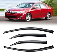 Vista 13 de Visera de ventana para Chevy Silverado 1500/GMC Sierra 1500/Avalanche/Suburban Crew Cab 2007-2013, protectores de lluvia, deflector de ventilación